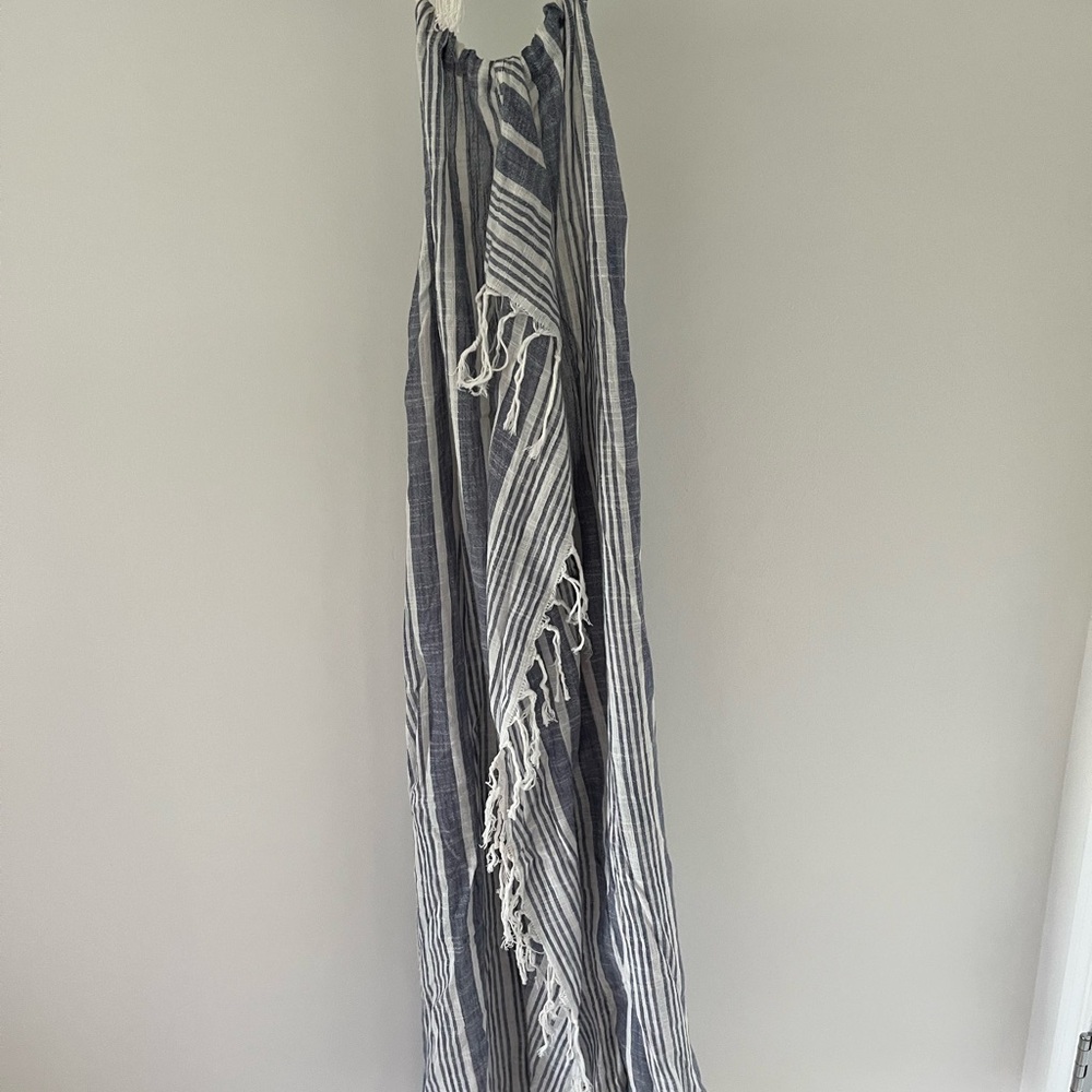 Aerie Striped Blue and White Maxi Dress , swim cover up